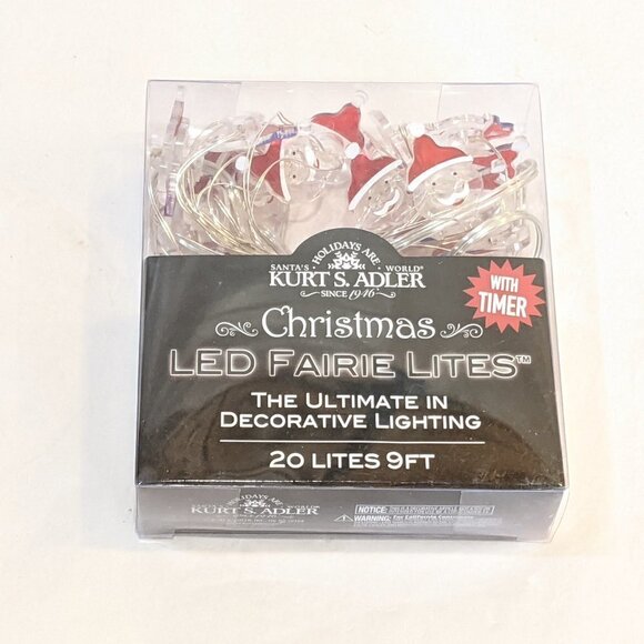 Kurt Adler Fairie Lights Santa Claus Heads… - Picture 1 of 1